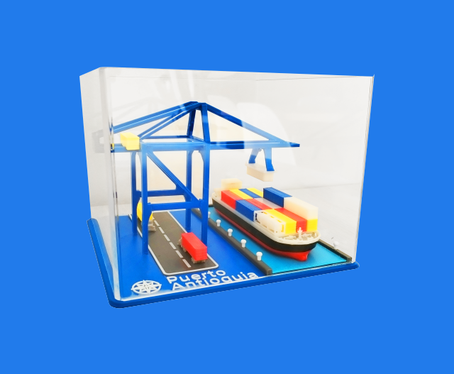 Puerto Antioquia Maqueta 3D